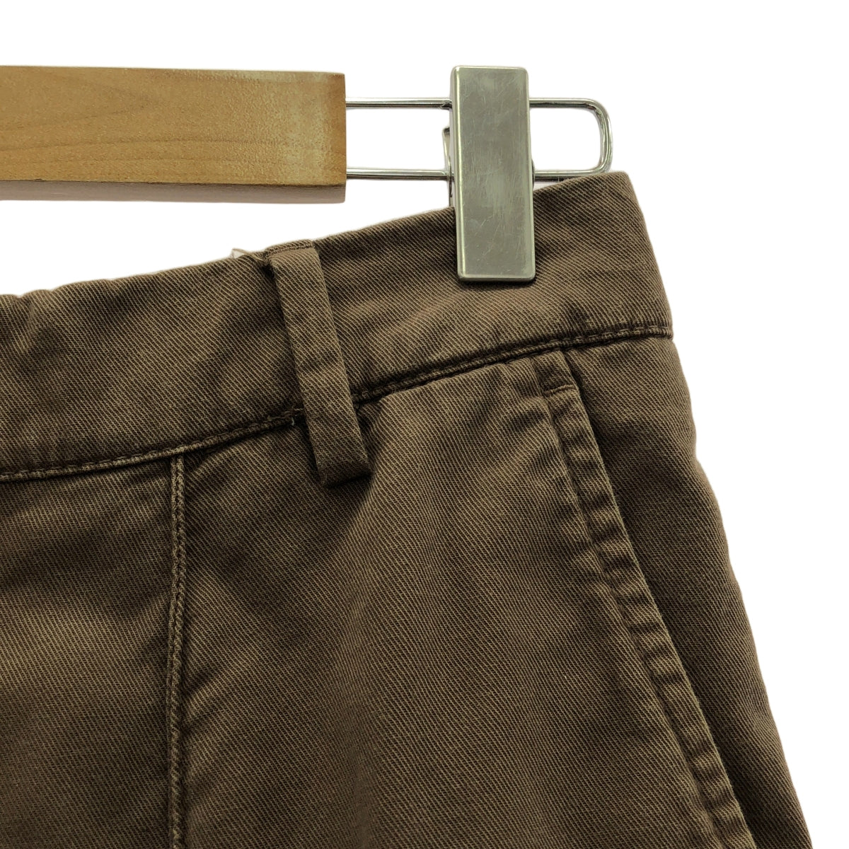 BRUNELLO CUCINELLI / ブルネロクチネリ | EASY FIT / コットン スラックス パンツ | 44 | ブラウン | メンズ