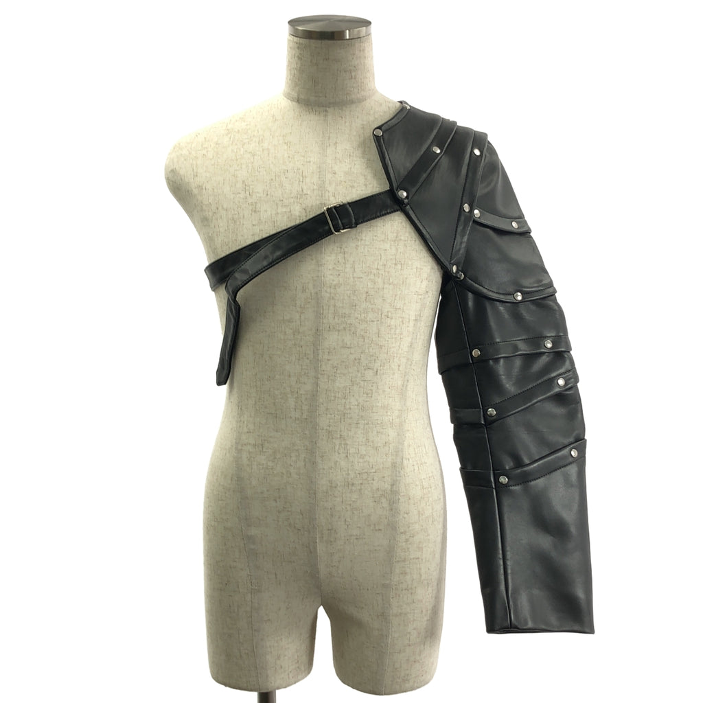 COMME des GARCONS HOMME PLUS / コムデギャルソンオムプリュス | 2016AW | フェイクレザー カシメ打ち 甲冑 鎧 アーム / 総裏地 | L | メンズ