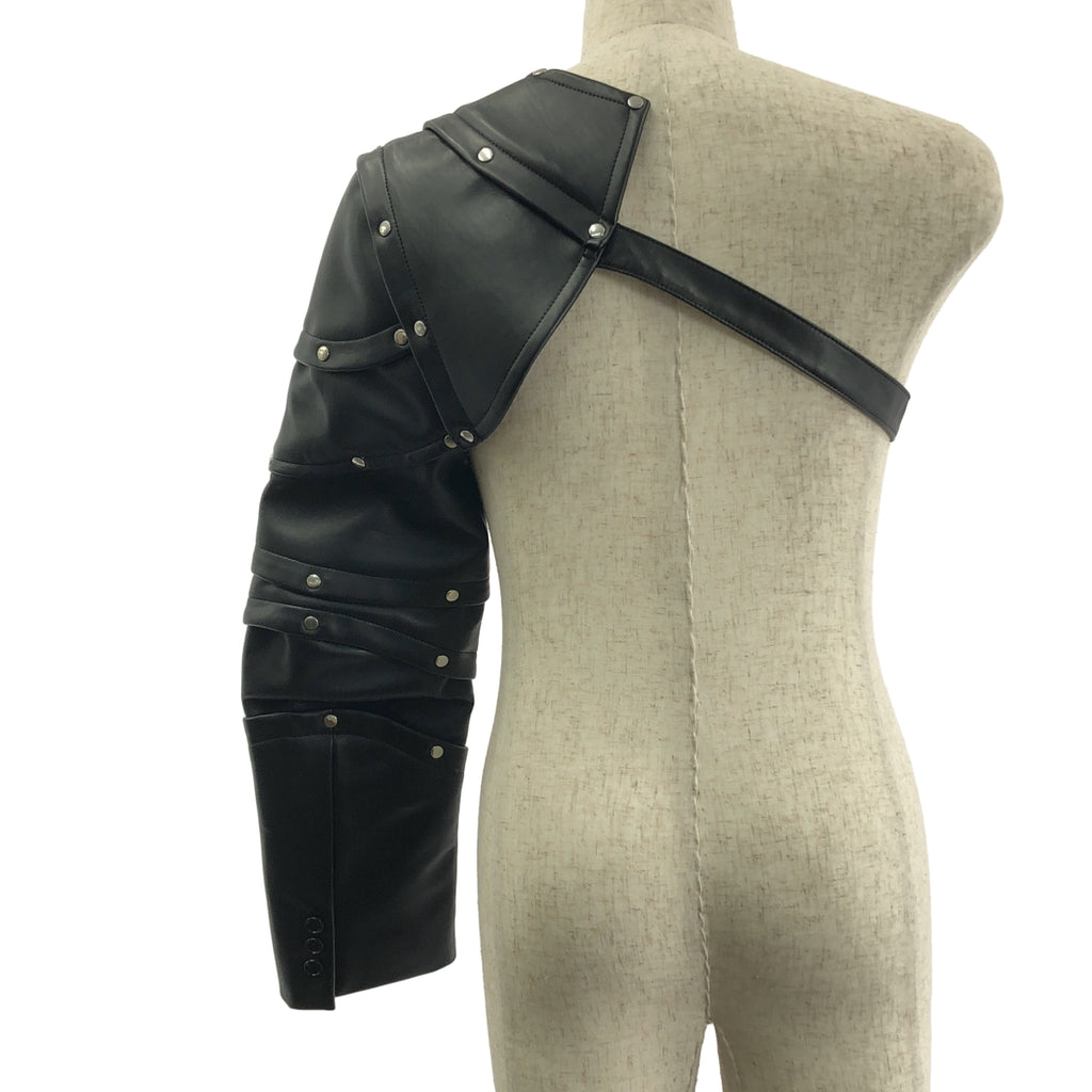 COMME des GARCONS HOMME PLUS / コムデギャルソンオムプリュス | 2016AW | フェイクレザー カシメ打ち 甲冑 鎧 アーム / 総裏地 | L | メンズ