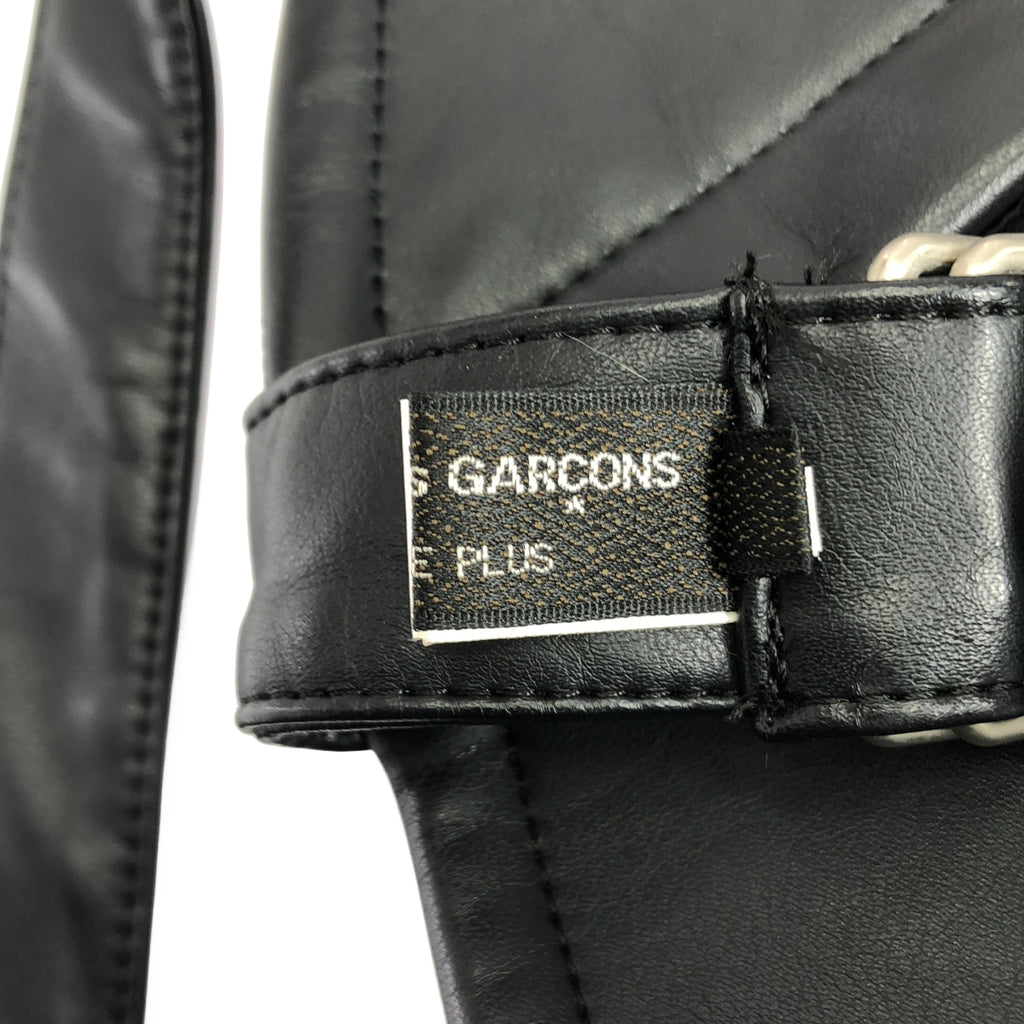 COMME des GARCONS HOMME PLUS / コムデギャルソンオムプリュス | 2016AW | フェイクレザー カシメ打ち 甲冑 鎧 アーム / 総裏地 | L | メンズ