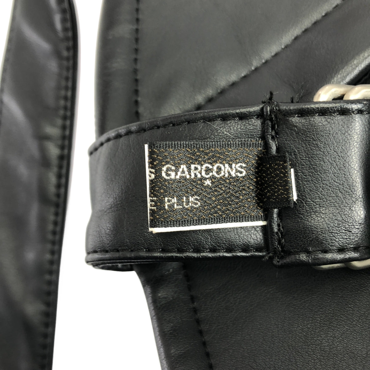 COMME des GARCONS HOMME PLUS / コムデギャルソンオムプリュス | 2016AW | フェイクレザー カシメ打ち 甲冑 鎧 アーム / 総裏地 | L | メンズ