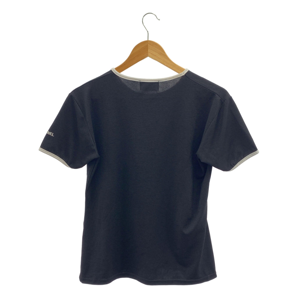 CHANEL / シャネル | ココマーク ロゴ パイピング Tシャツ カットソー |