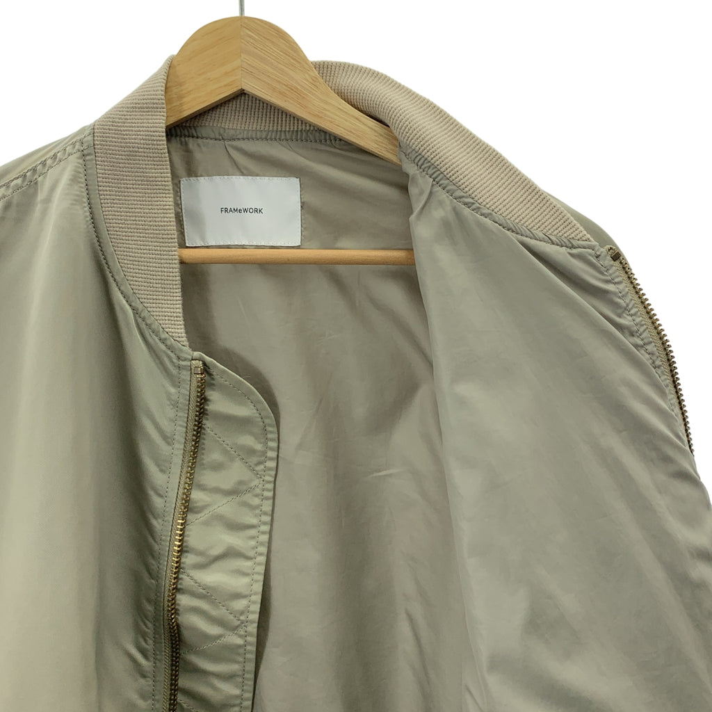 Framework / フレームワーク | 2022SS | ナイロンツイル MA-1 ブルゾン ジャケット | 38 | レディース