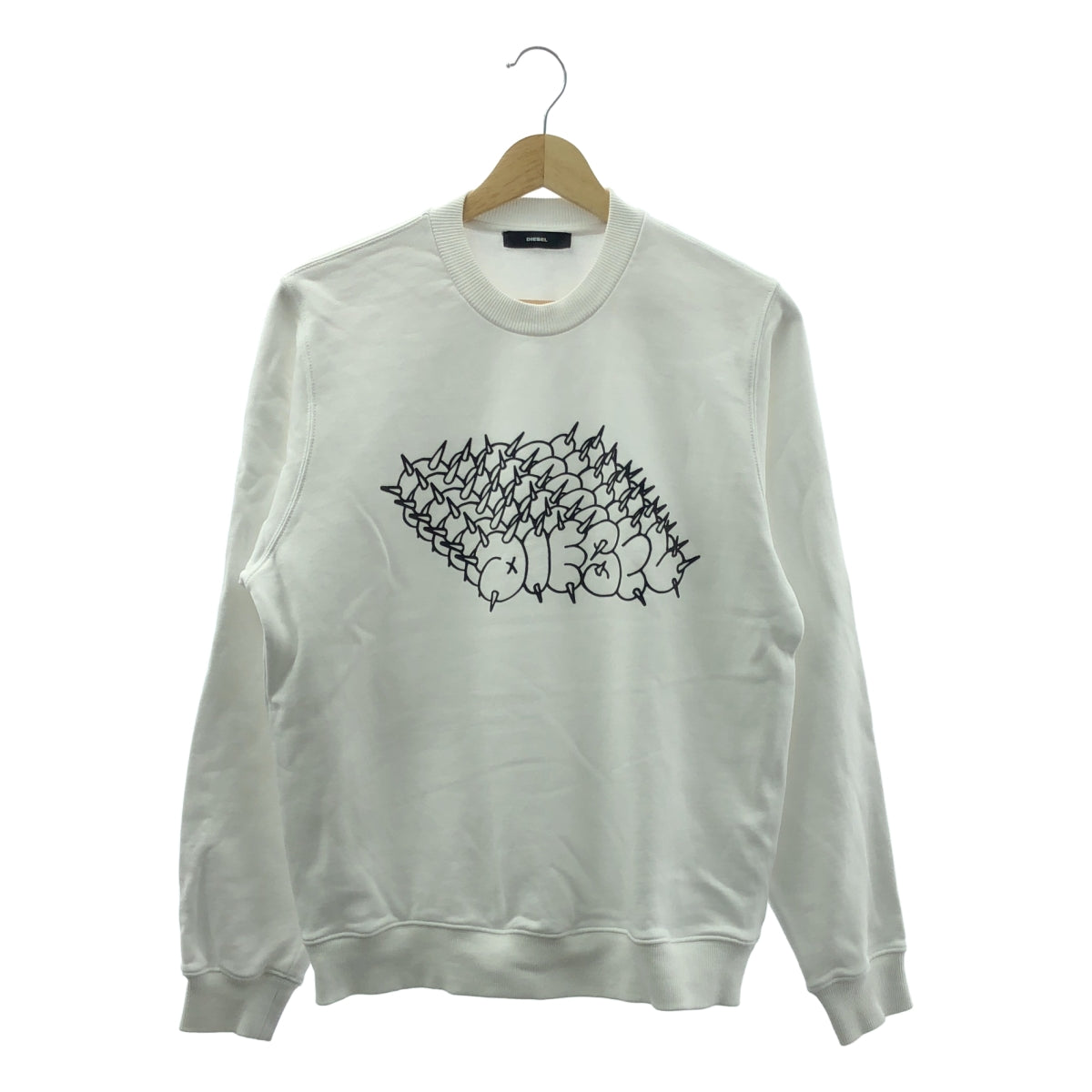 DIESEL / ディーゼル | コットン ストリート ロゴ スウェット | XS | ホワイト | メンズ