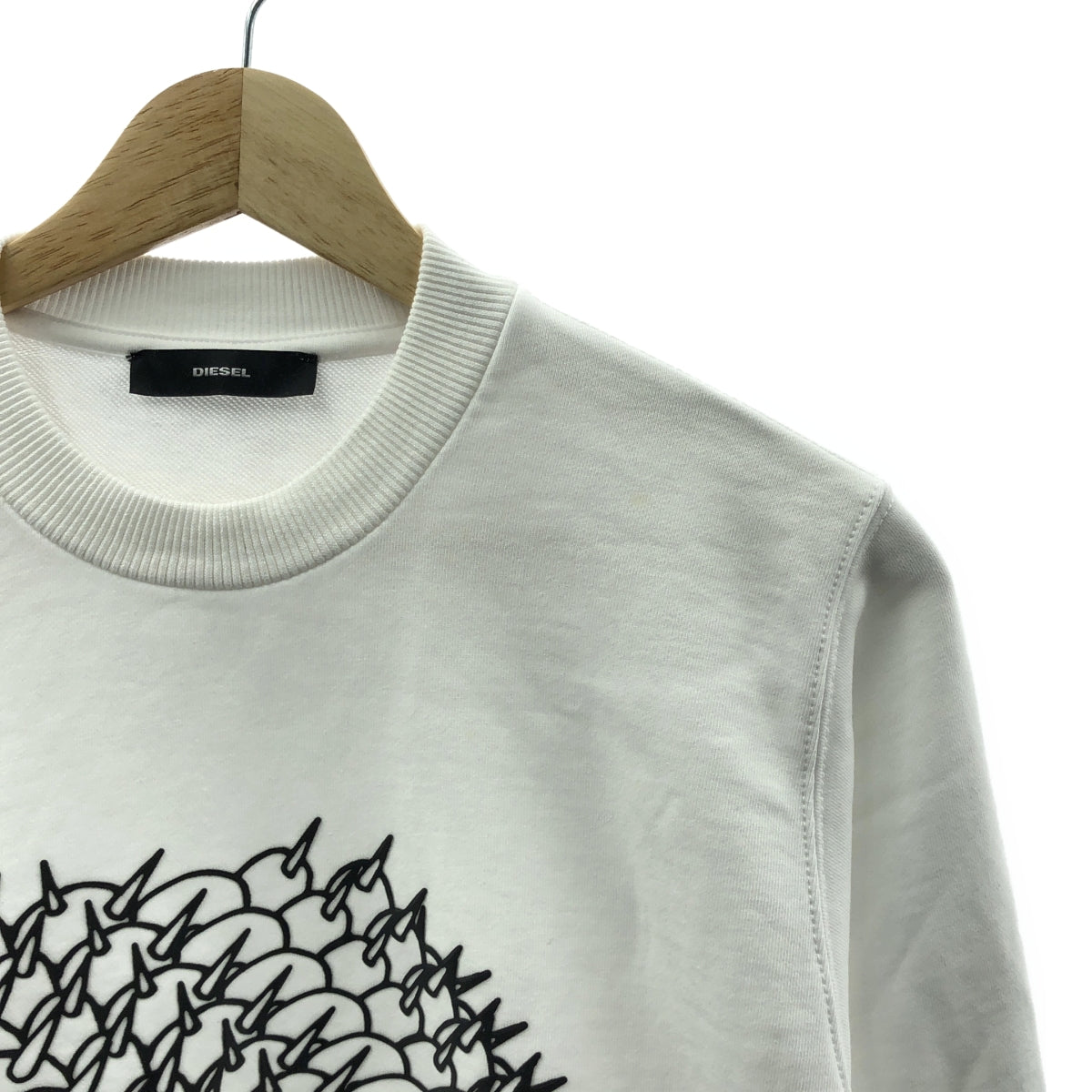 DIESEL / ディーゼル | コットン ストリート ロゴ スウェット | XS | ホワイト | メンズ
