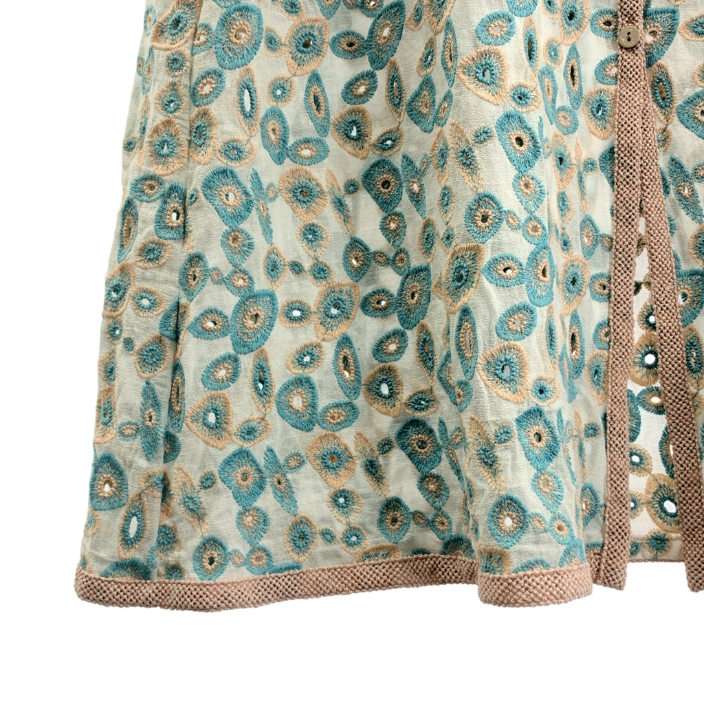 mina perhonen / 미나펠호넨 | light net 컷워크 엠브로이드 셔츠 원피스 | 36 | 여성