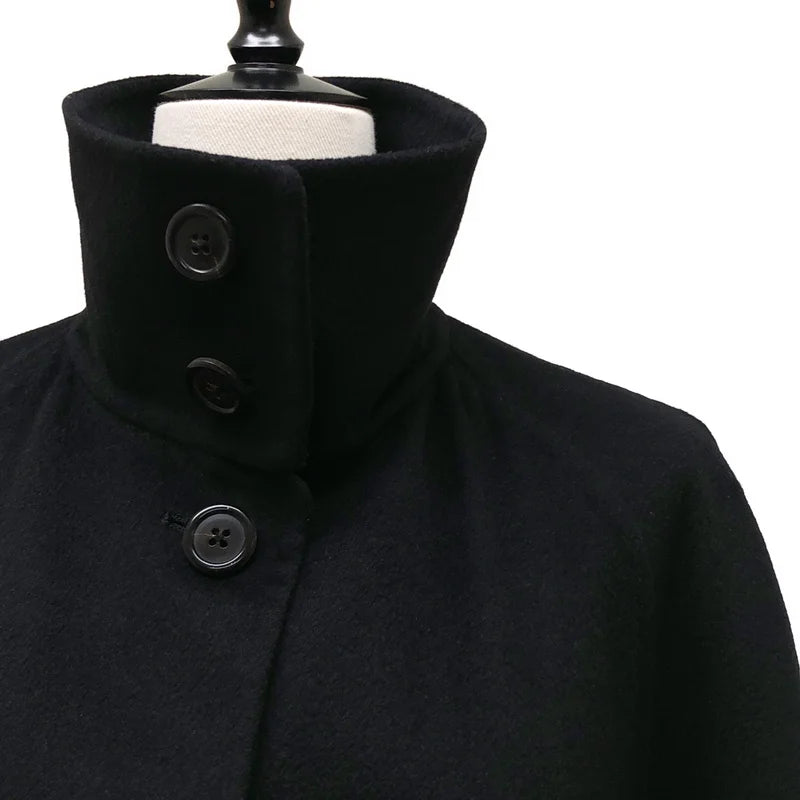 JIL SANDER / ジルサンダー | JOYCE / ウール オーバーシルエット シングルコート | 36 | レディース