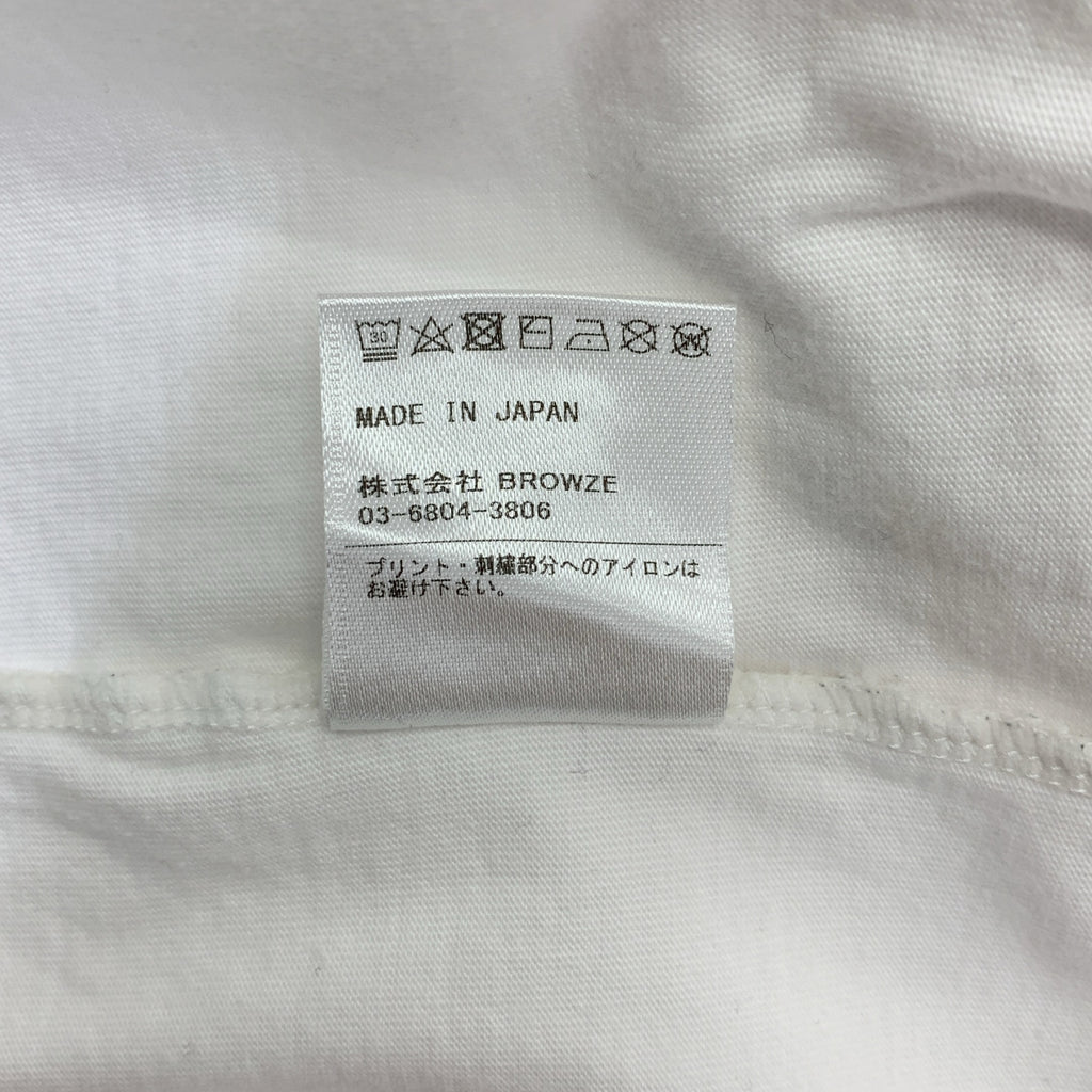 The Ennoy Professional / ザエンノイプロフェッショナル | 2020SS | L/S T-Shirt / エンブロイダリーロゴ クルーネック カットソー | M | ホワイト/ネイビー | メンズ