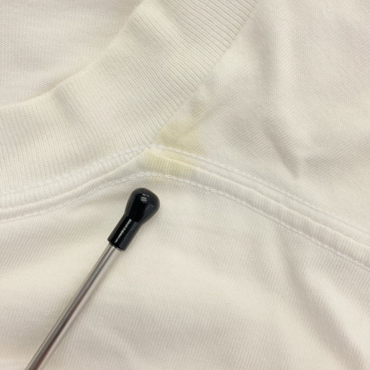 The Ennoy Professional / ザエンノイプロフェッショナル | 2020SS | L/S T-Shirt / エンブロイダリーロゴ クルーネック カットソー | M | ホワイト/ネイビー | メンズ