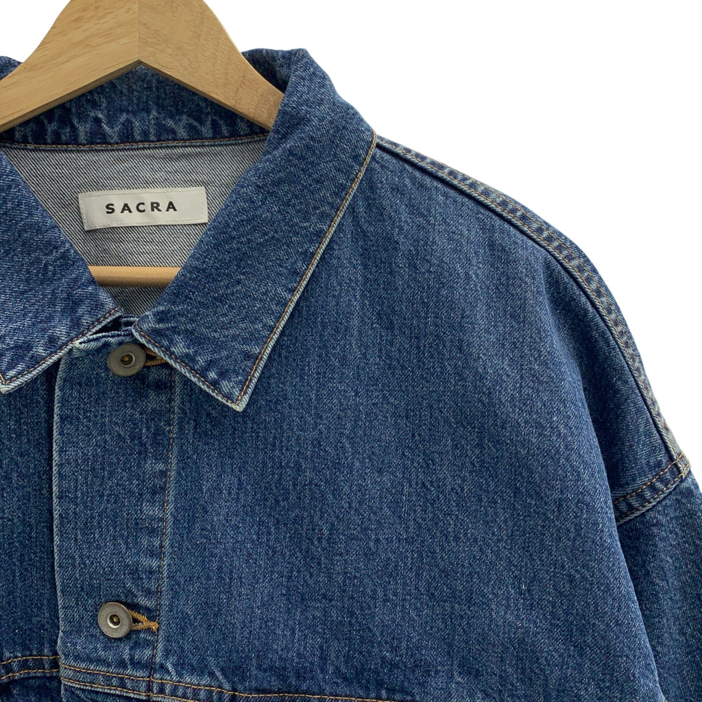 SACRA / サクラ | AUTHENTIC DENIM JACKET カットオフ デニムジャケット | 38 | レディース