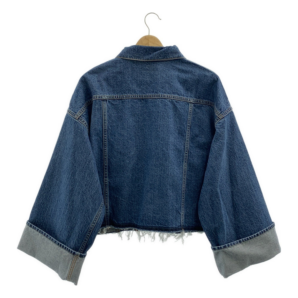 SACRA / サクラ | AUTHENTIC DENIM JACKET カットオフ デニムジャケット | 38 | レディース