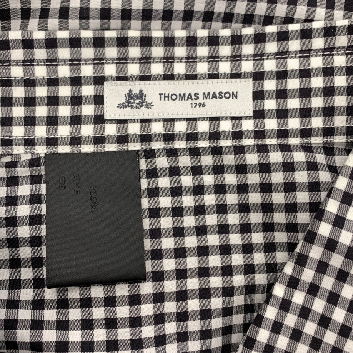 N.HOOLYWOOD / 엔 할리우드 | × THOMAS MASON / 토마스 메이슨 Compile Line / 컴파일 라인 체크 오버 실루엣 셔츠 | 40 | 남성