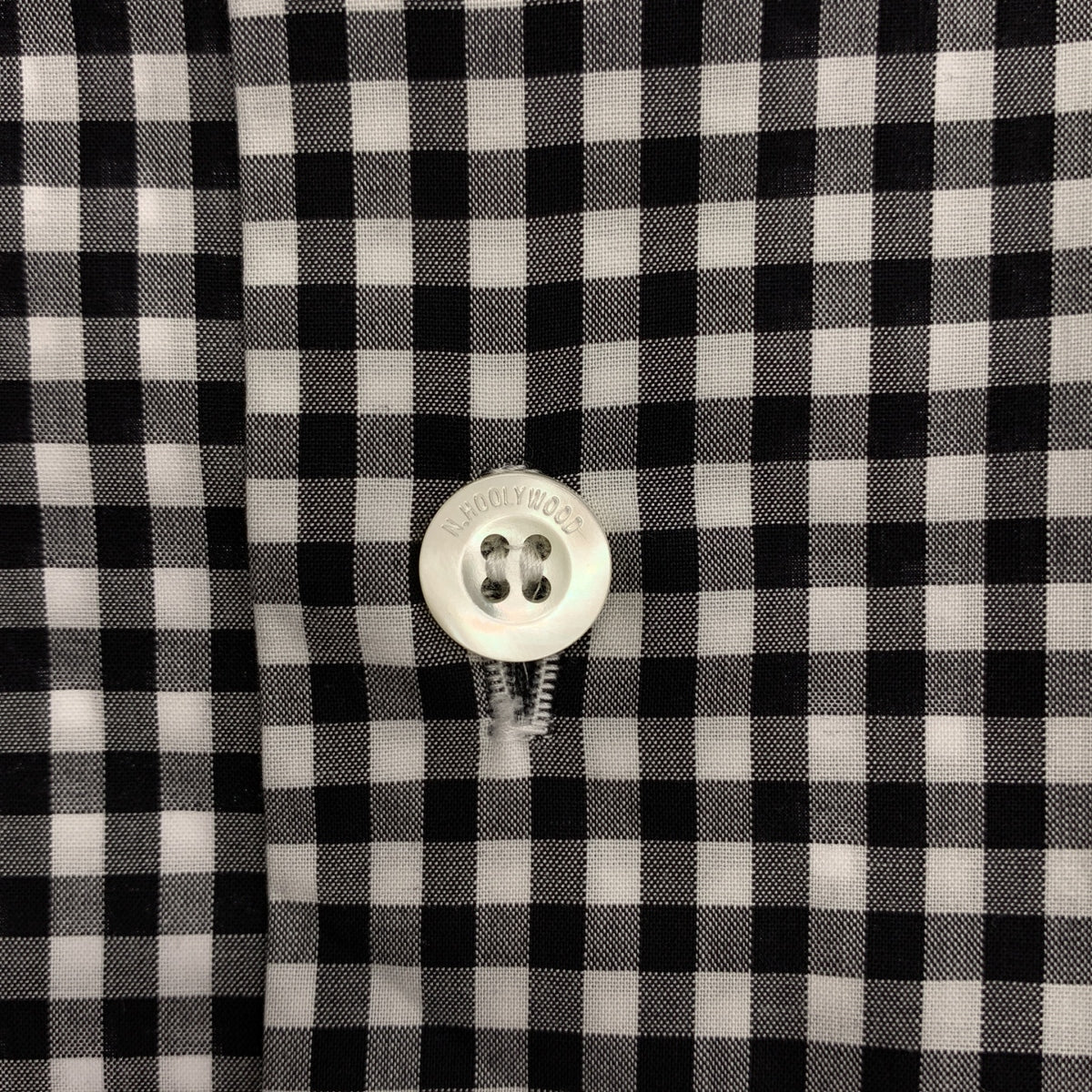 N.HOOLYWOOD / 엔 할리우드 | × THOMAS MASON / 토마스 메이슨 Compile Line / 컴파일 라인 체크 오버 실루엣 셔츠 | 40 | 남성