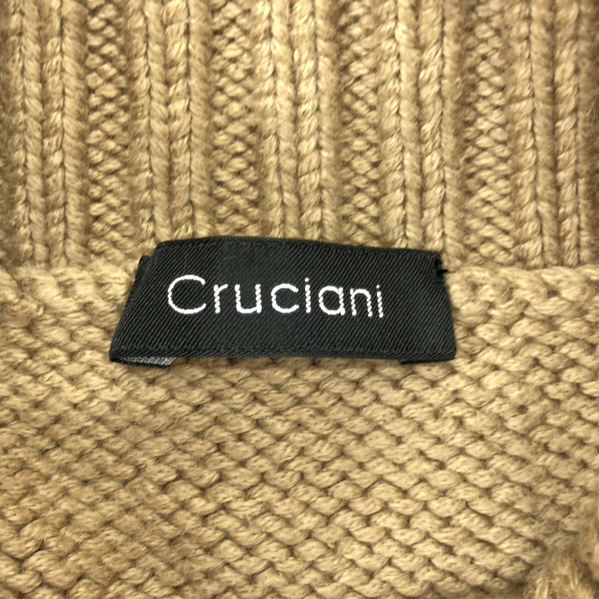 Cruciani / クルチアーニ | コットン混 ハイネック ニット | 52 | ベージュ | メンズ