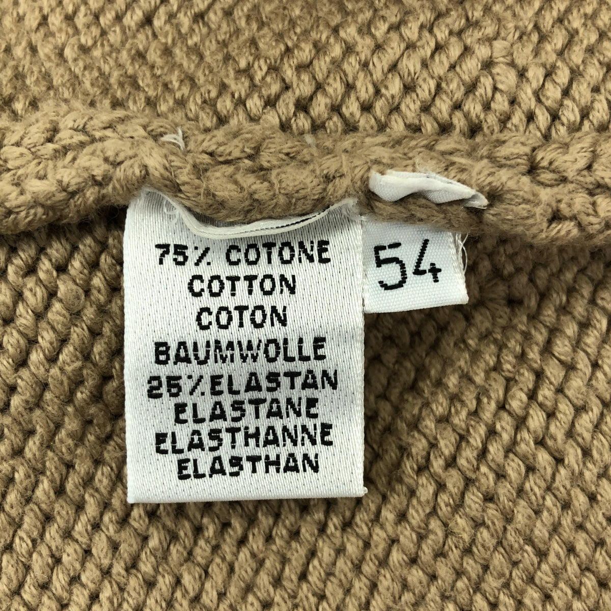 Cruciani / クルチアーニ | コットン混 ハイネック ニット | 52 | ベージュ | メンズ