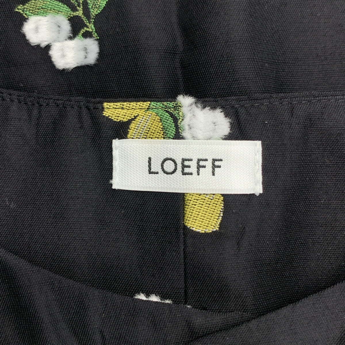 LOEFF / ロエフ | レモン ジャガード ベスト ブラウス / 総裏地