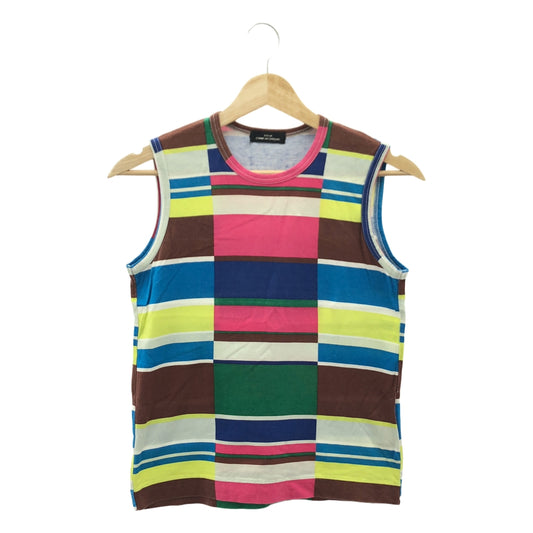 tricot COMME des GARCONS / トリココムデギャルソン | AD2001 | コットン カラー 切替 タンクトップ | F | レディース