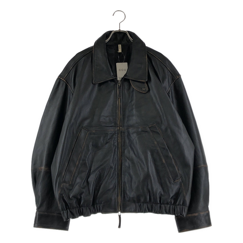 CCU / シーシーユー | 2025AW | × WISM別注 COMFORTABLE SWINGTOP JACKET COW / 羊革 ラムレザー ジャケット / 総裏地 | 3 | メンズ