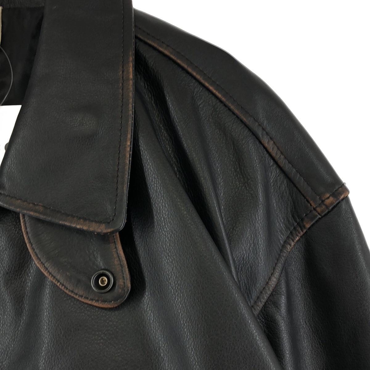 CCU / シーシーユー | 2025AW | × WISM別注 COMFORTABLE SWINGTOP JACKET COW / 羊革 ラムレザー ジャケット / 総裏地 | 3 | メンズ