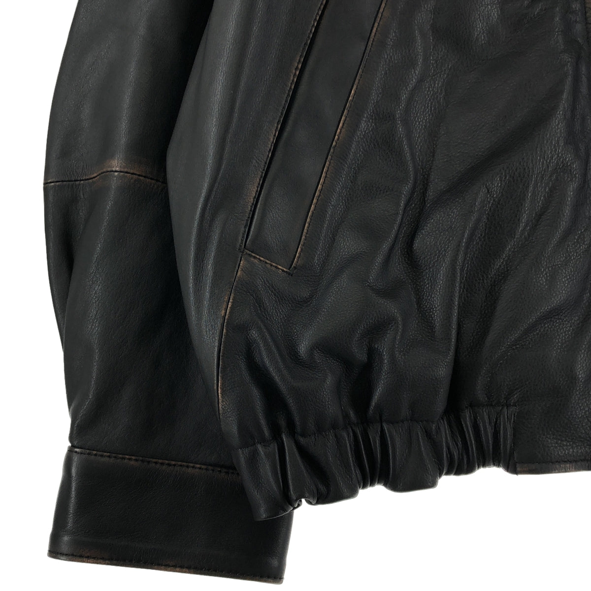 CCU / シーシーユー | 2025AW | × WISM別注 COMFORTABLE SWINGTOP JACKET COW / 羊革 ラムレザー ジャケット / 総裏地 | 3 | メンズ