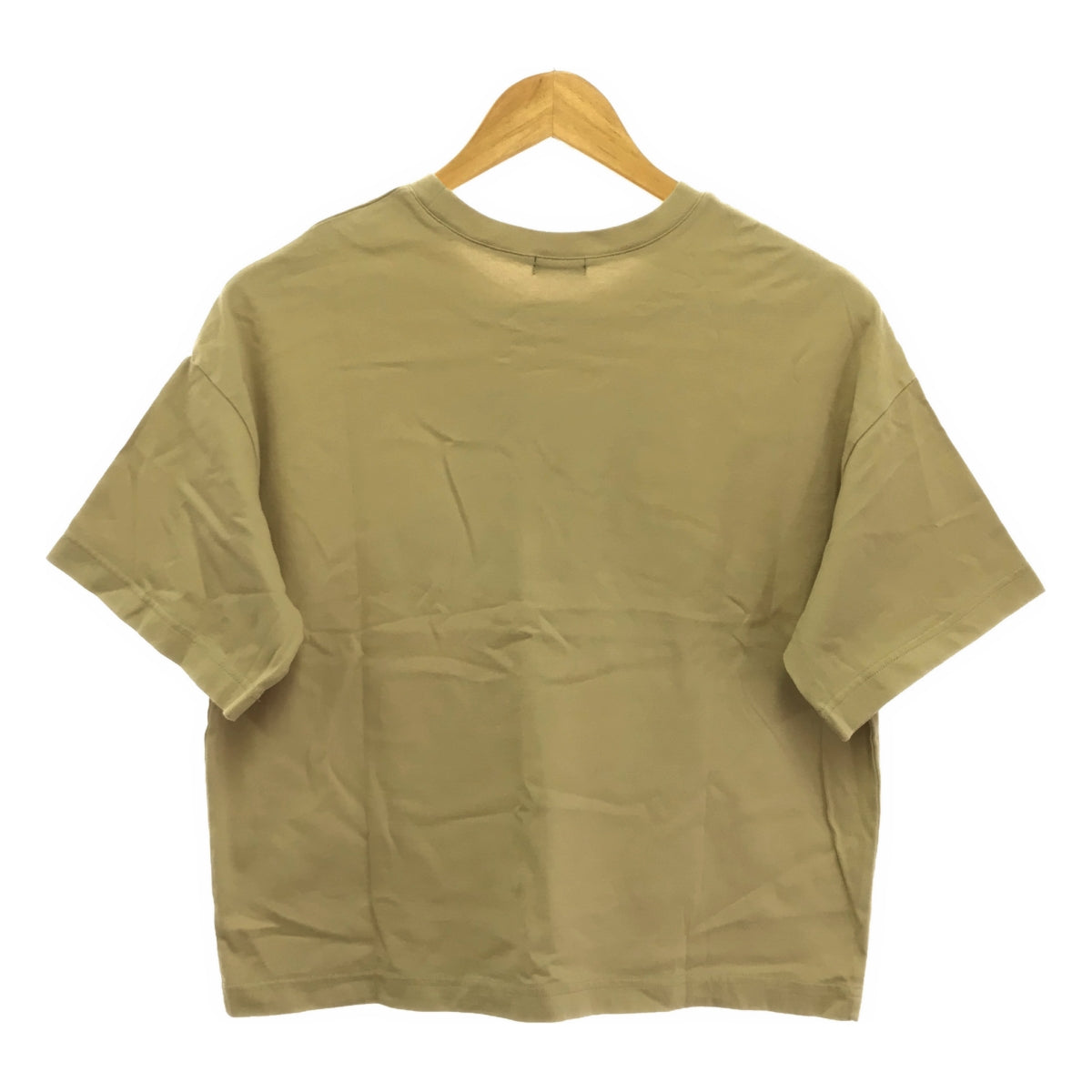 marble SUD | Stitchwork crew neck T-shirt cut and sew | Beige | Women's