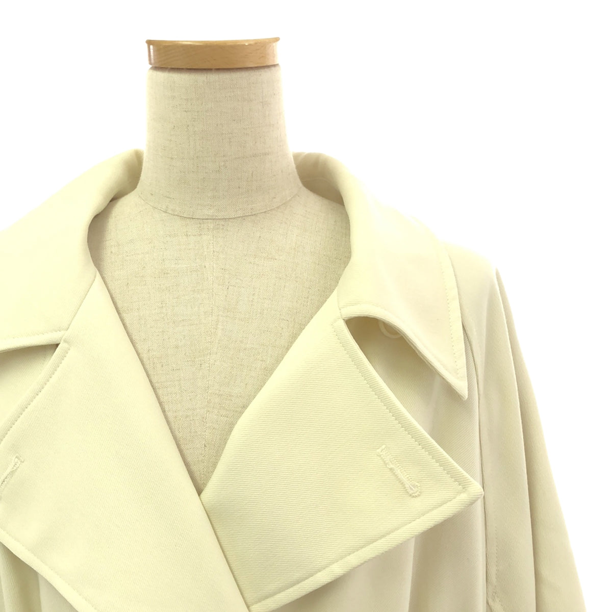 [品相良好] ETRE TOKYO |羊毛奇諾袖風衣 | S |象牙 |女性的