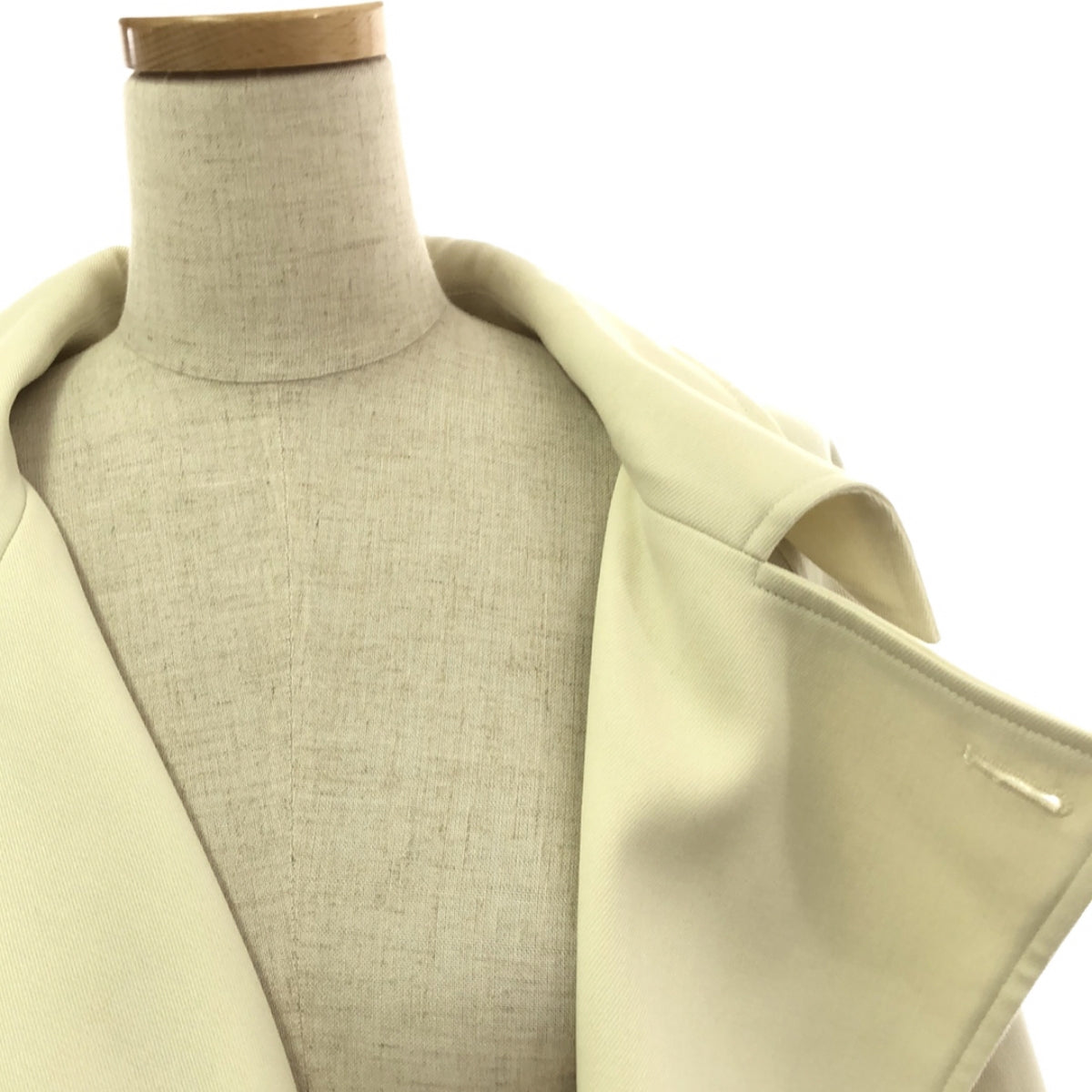 [品相良好] ETRE TOKYO |羊毛奇諾袖風衣 | S |象牙 |女性的