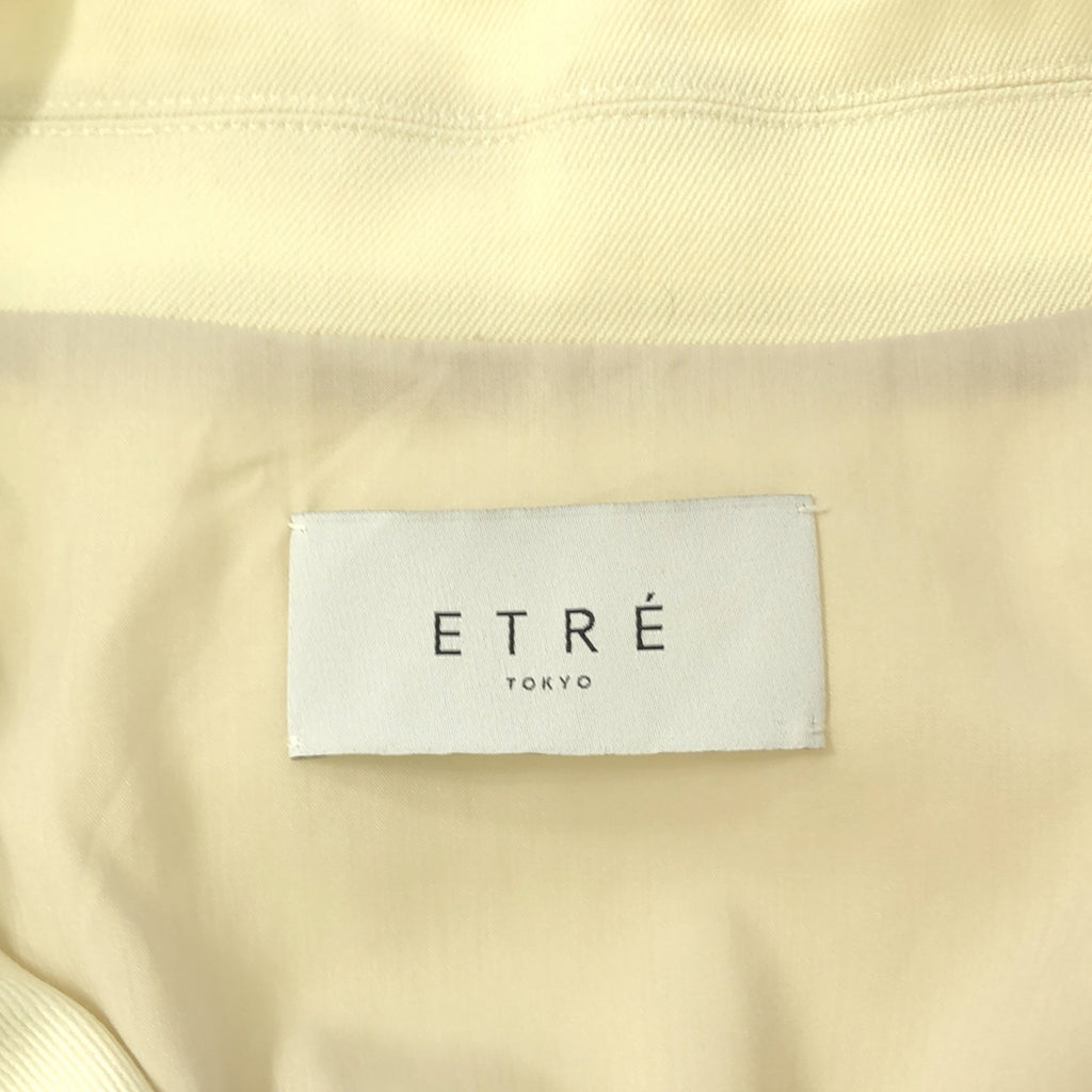 [品相良好] ETRE TOKYO |羊毛奇諾袖風衣 | S |象牙 |女性的