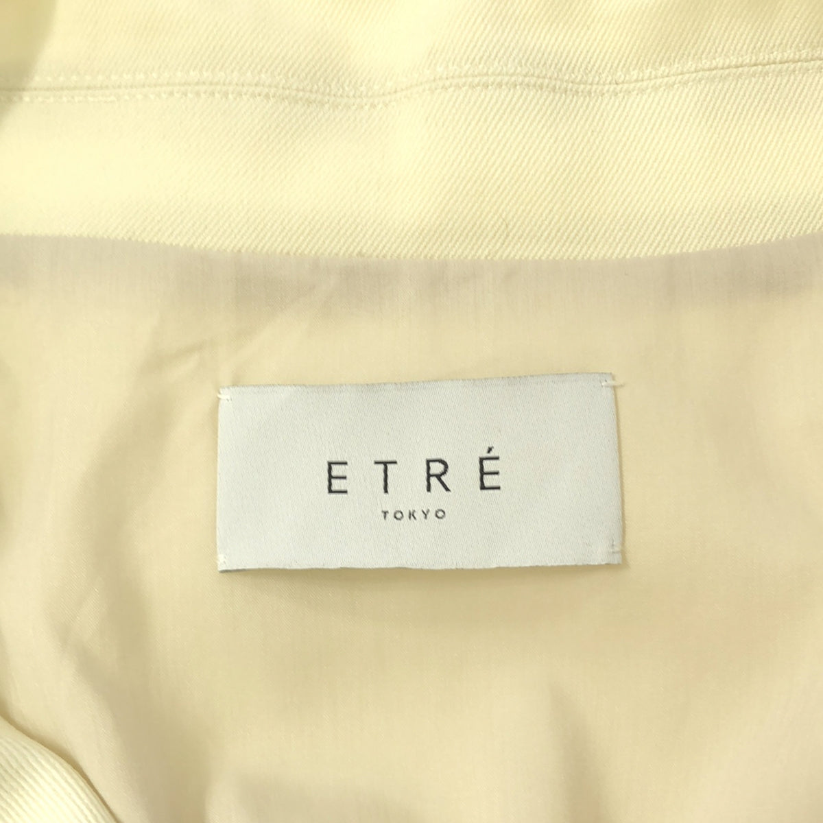 【미품】 ETRE TOKYO / 에트레 도쿄 | 울치노 콘셔스 슬리브 트렌치 코트 | S | 아이보리 | 여성