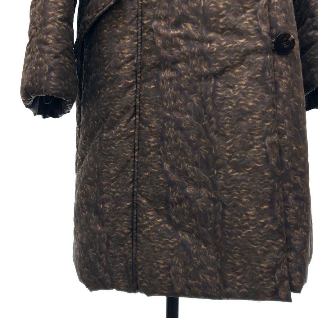 ISSEY MIYAKE / イッセイミヤケ | 2011AW | ナイロン 総柄プリント 中綿 コート | 3 | レディース