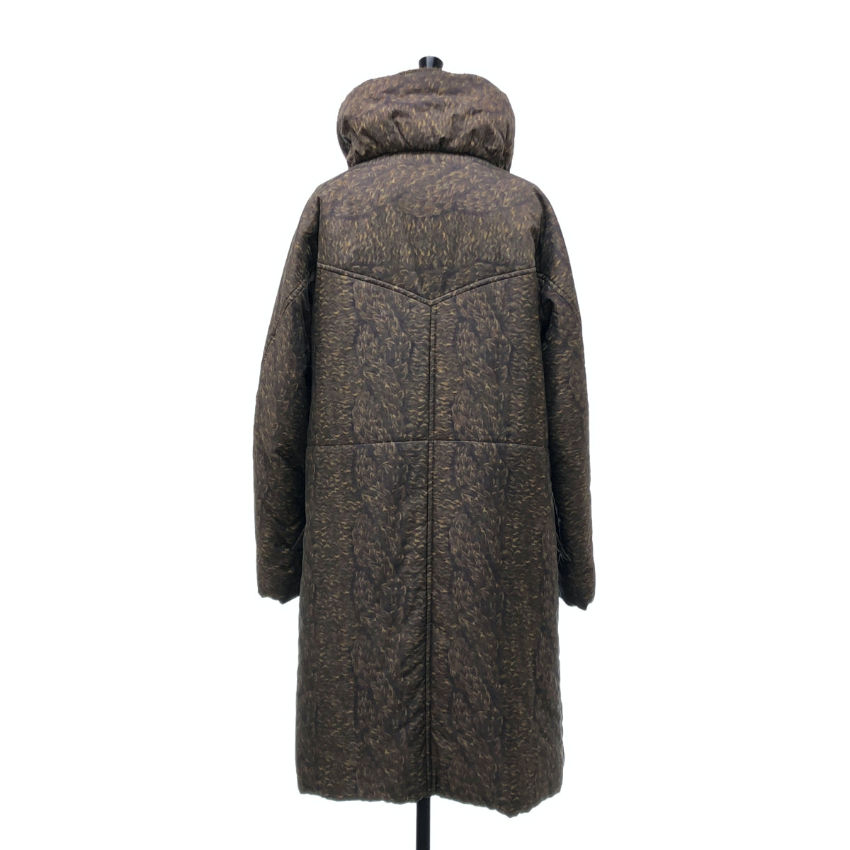 ISSEY MIYAKE / イッセイミヤケ | 2011AW | ナイロン 総柄プリント 中綿 コート | 3 | レディース