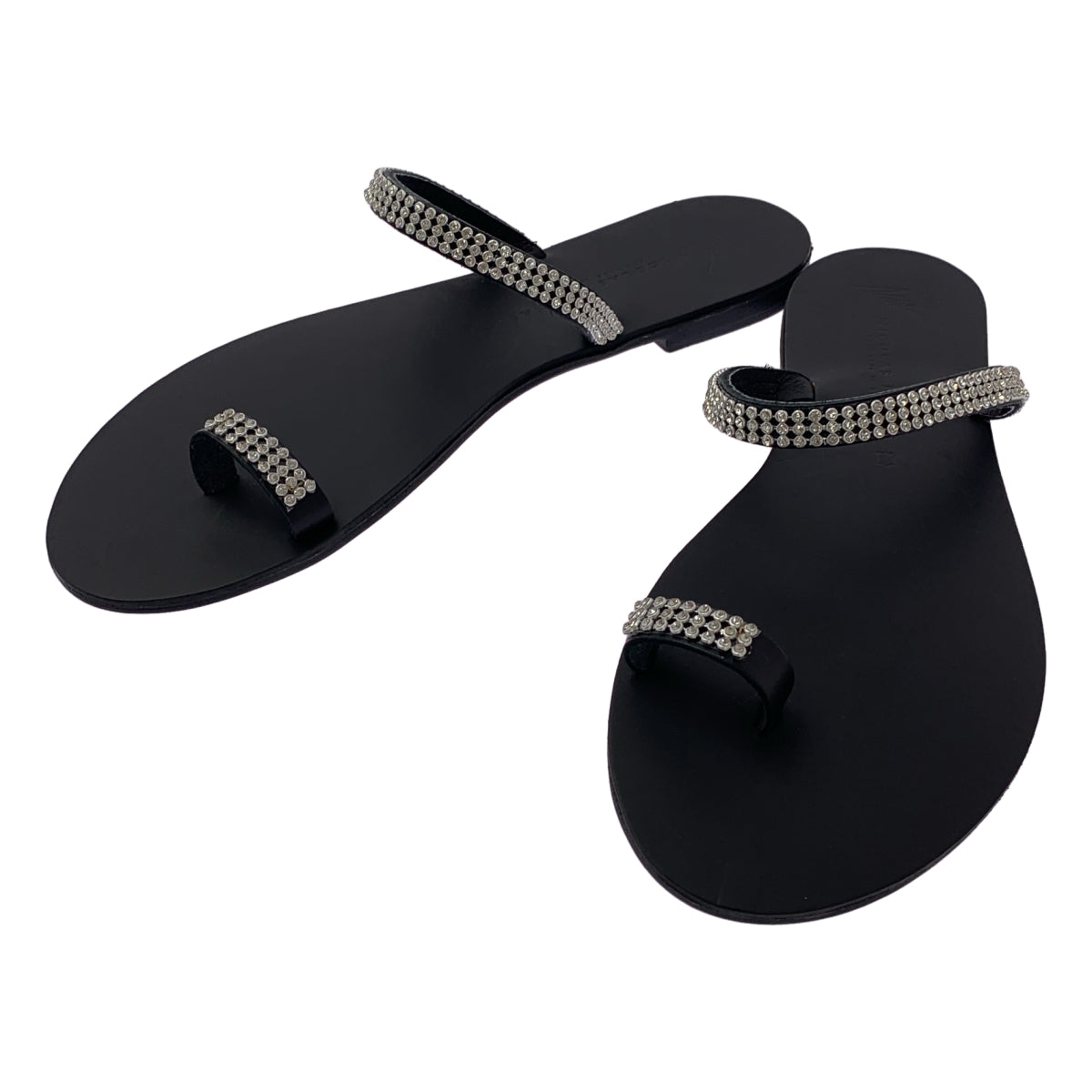 NICOLAS LAINAS / ニコラスライナス | ビジュー 装飾 サンダル シューズ | 40 | レディース