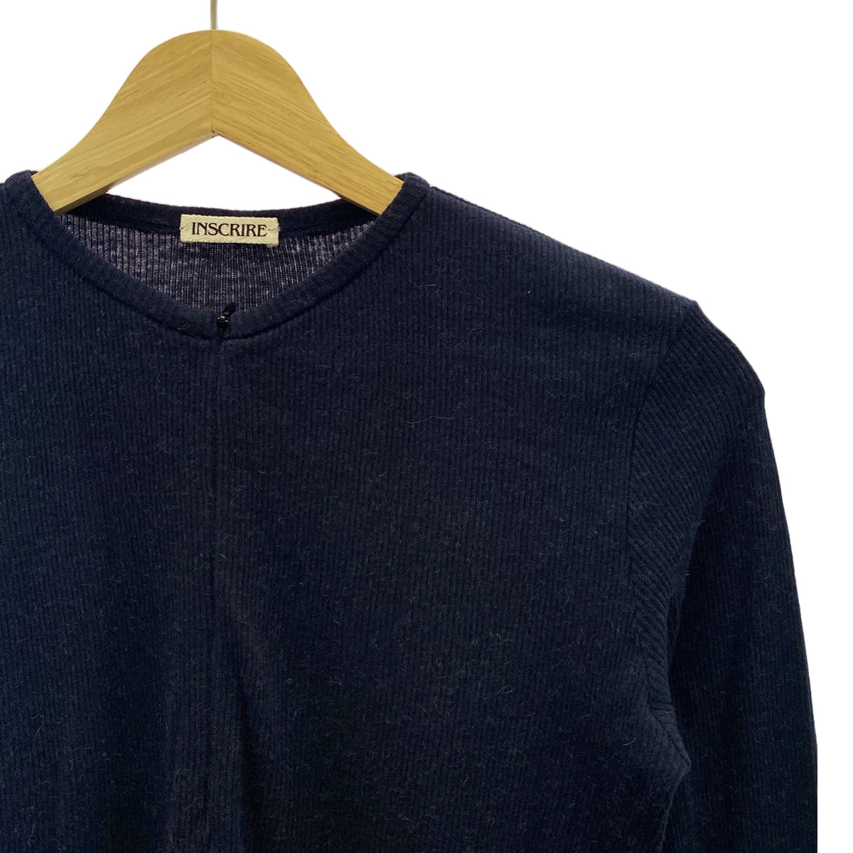 INSCRIRE / 안스쿠리아 | ONLY ARK 별주 Open L/S Tee 니트 | M | 다크 네이비 | 여성