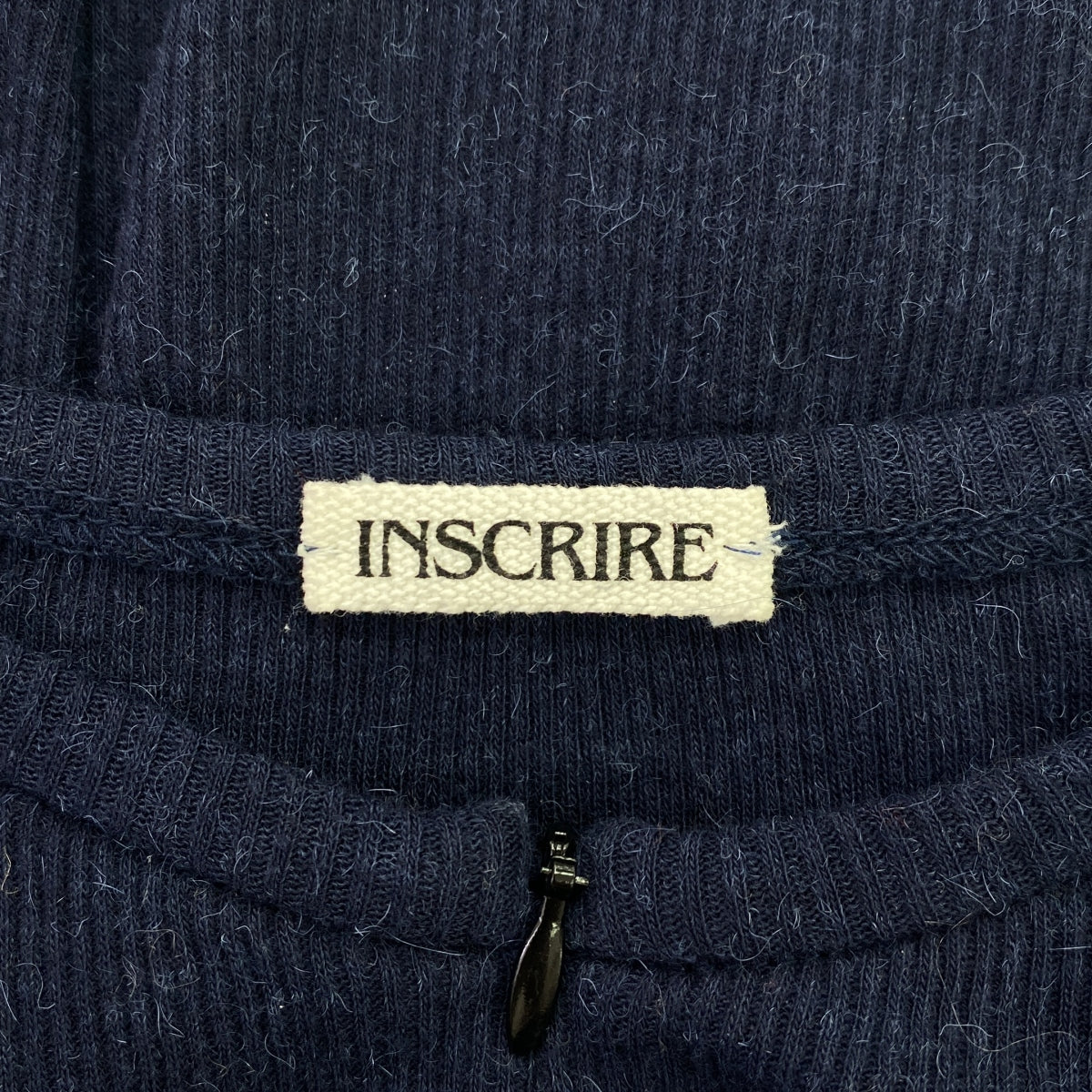 INSCRIRE / 안스쿠리아 | ONLY ARK 별주 Open L/S Tee 니트 | M | 다크 네이비 | 여성