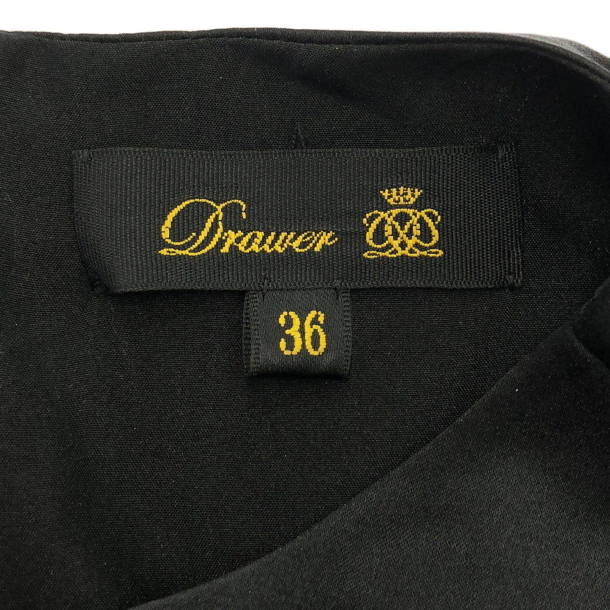 抽屜 |真絲襯衫 | 36 |黑色 |女性的