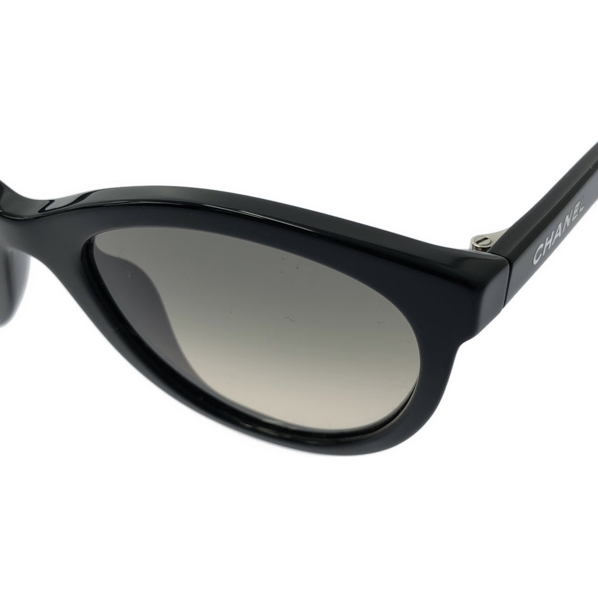 【미품】 CHANEL / 샤넬 | 코코 마크 팬트 모양 아이웨어 그라데이션 렌즈 선글라스 | 52 □ 20 140 | 블랙 |
