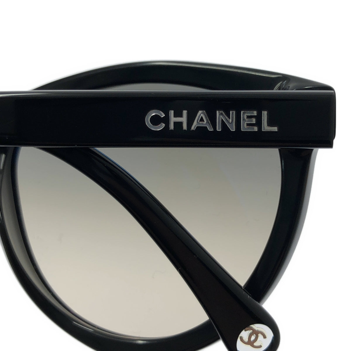 【美品】  CHANEL / シャネル | ココマーク パント シェイプ アイウェア グラデーション レンズ サングラス | 52□20 140 | ブラック | レディース