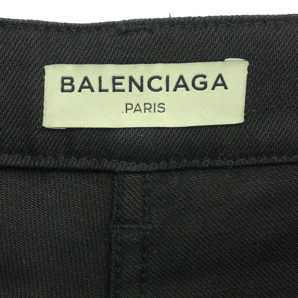 【美品】  BALENCIAGA / バレンシアガ | コットン ストレッチ スキニーパンツ | 38 | ブラック | メンズ