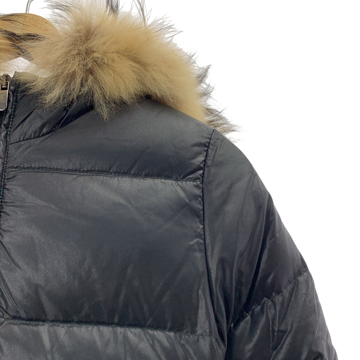 DUVETICA | adhara | 毛絨連帽羽絨外套 | 38碼 | 黑色 | 女款