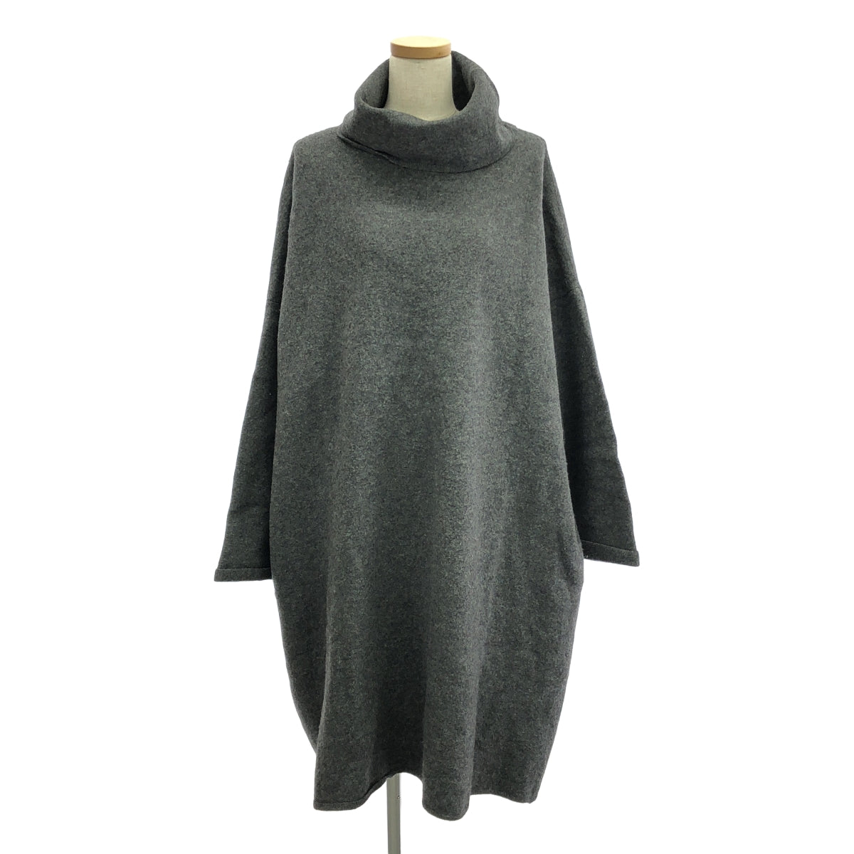 45r / フォーティファイブアール | フロートニットの縮絨ドレス プルオーバ ワンピース | 0 | グレー | レディース