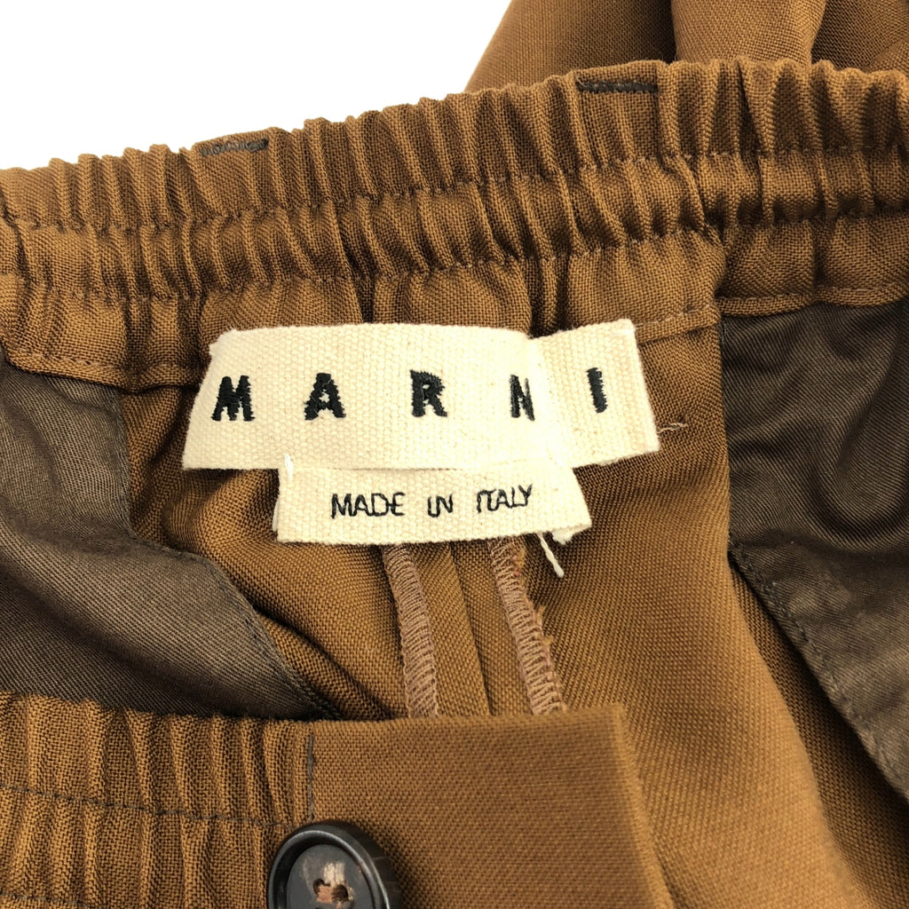 MARNI / 마르니 | 트로피컬 울 탁 테이퍼드 이지 팬츠 | 44 |