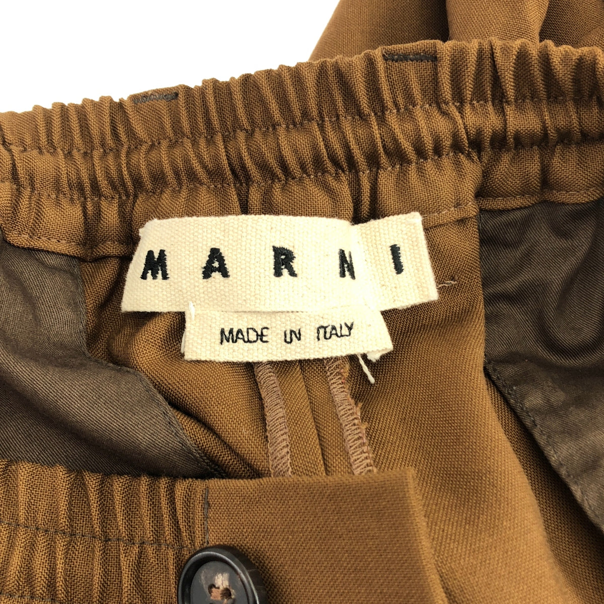 MARNI / 마르니 | 트로피컬 울 탁 테이퍼드 이지 팬츠 | 44 |