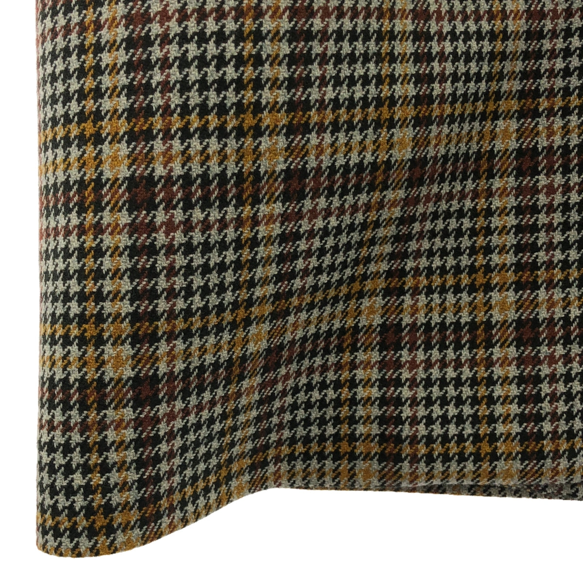 [Good Condition] MACKINTOSH | FORFAR Wool Fur Houndstooth Check Bal-collar Coat | Size 6 | Multi-Color | Women's