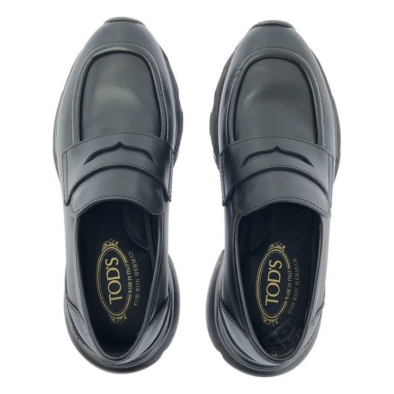 【美品】  TOD'S / トッズ | スポーティ ローファ | 34 1/2 | ブラック | レディース