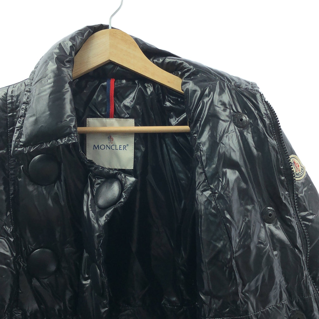MONCLER | 大紐帶雙拉鍊羽絨外套（附貼片）| 1 | 黑色 | 女款