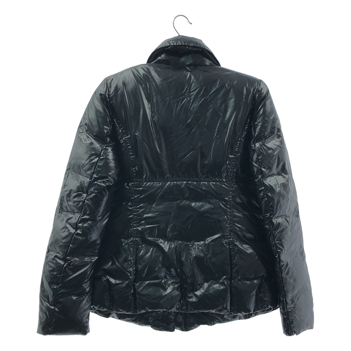 MONCLER / モンクレール | ワッペン付 ビックボタン ダブルジップ ダウンジャケット | 1 | ブラック | レディース