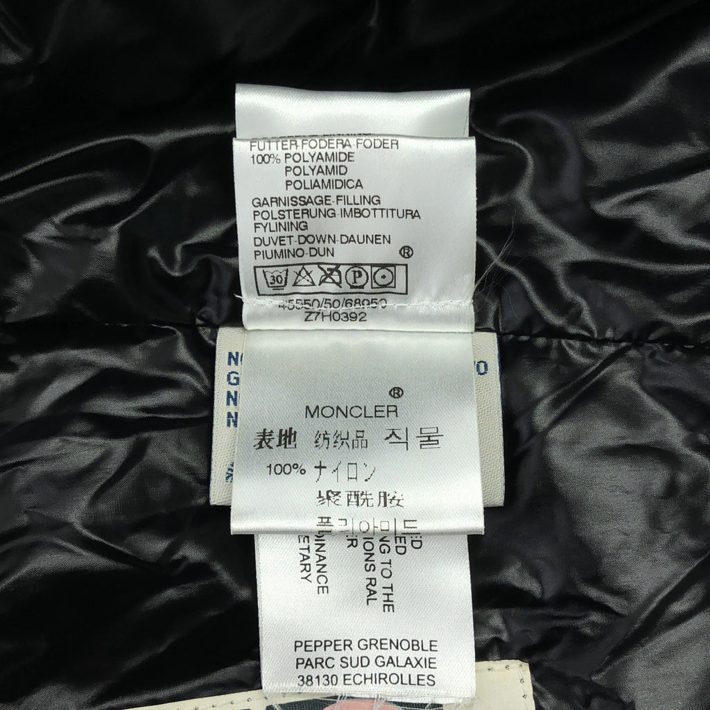 MONCLER | 大紐帶雙拉鍊羽絨外套（附貼片）| 1 | 黑色 | 女款
