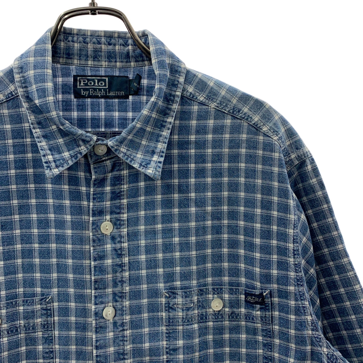POLO BY RALPH LAUREN / ポロバイラルフローレン | コットン チェック 半袖 シャツ | L | メンズ