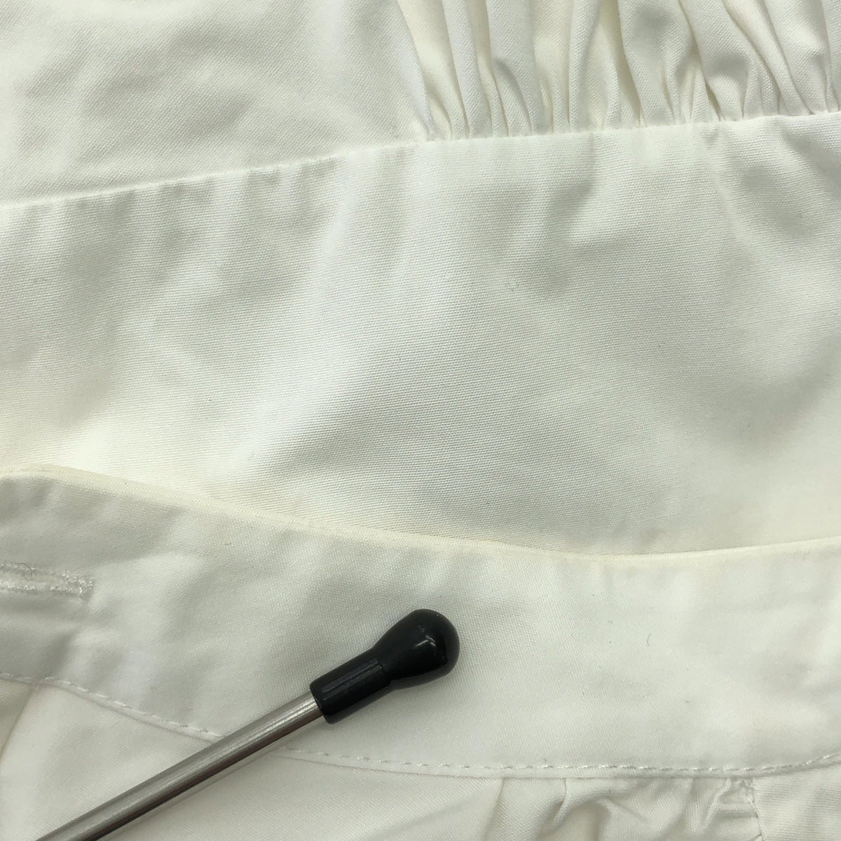 JIL SANDER | 棉質立領褶皺泡泡袖襯衫 | 32 | 白色 | 女款