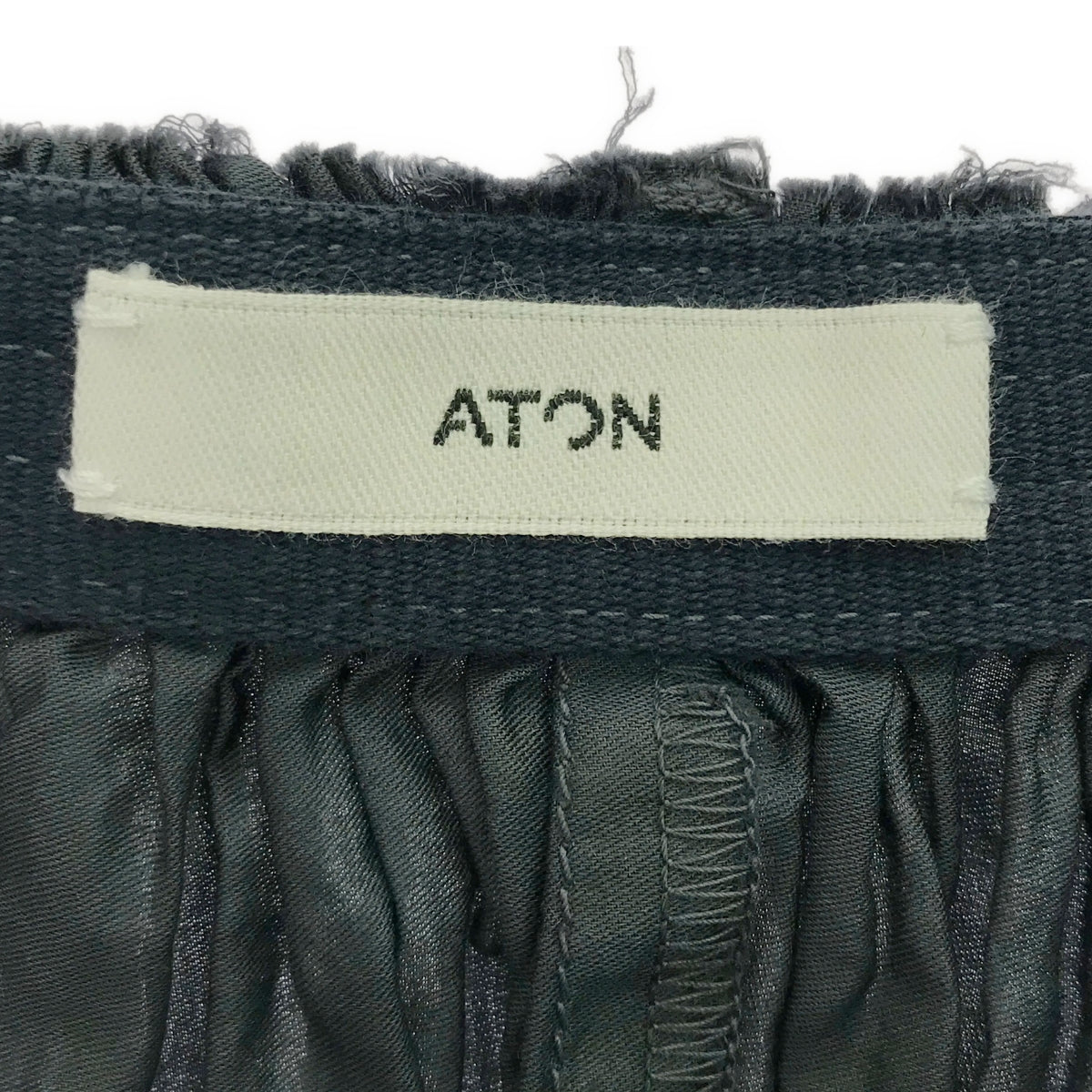 新品】 ATON / エイトン | MICRO COTTON SATIN ギャザースカート 新品】 ATON / エイトン | MICRO COTTON SATIN ギャザースカート